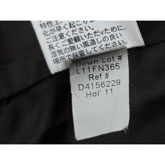 Eddie Bauer Premium Goose Down Full Zip Quilted Brown Vest - Size XL Soft Fuzzy - Picture 7 of 7